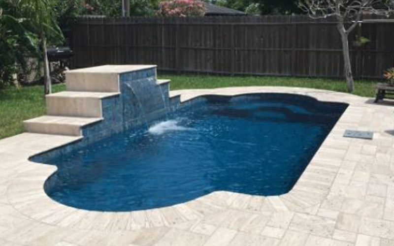 Milano fiberglass pool sales